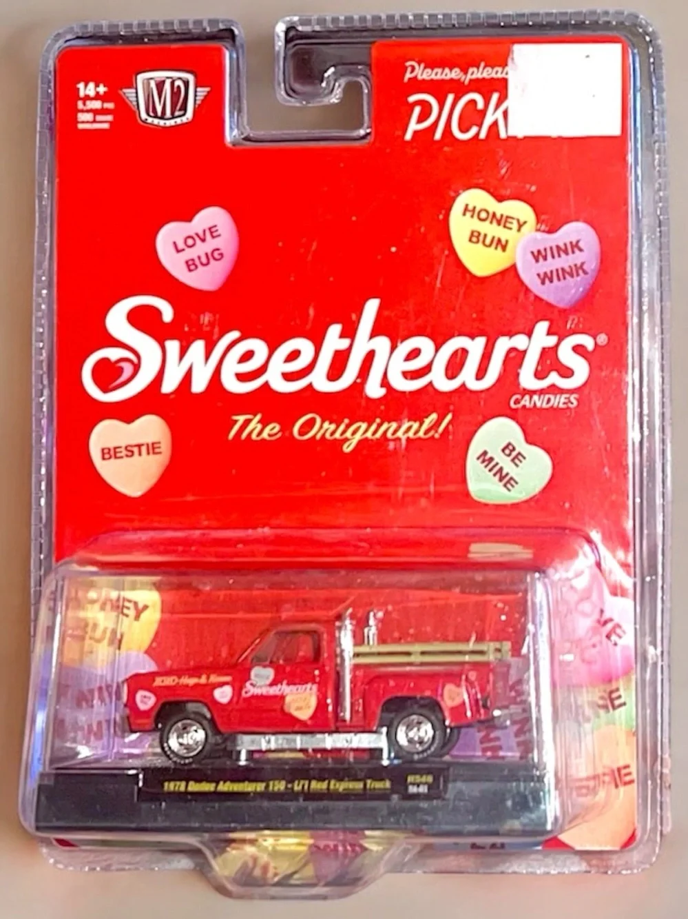 M2 Machines 1978 Dodge Adventurer 150-Li'l Red Express Truck - Sweethearts 1:64
